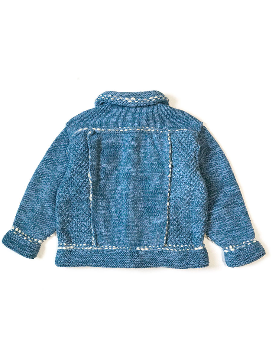 KAPITAL Knit Sweater Wool Hand Knit Cowichan G Jean