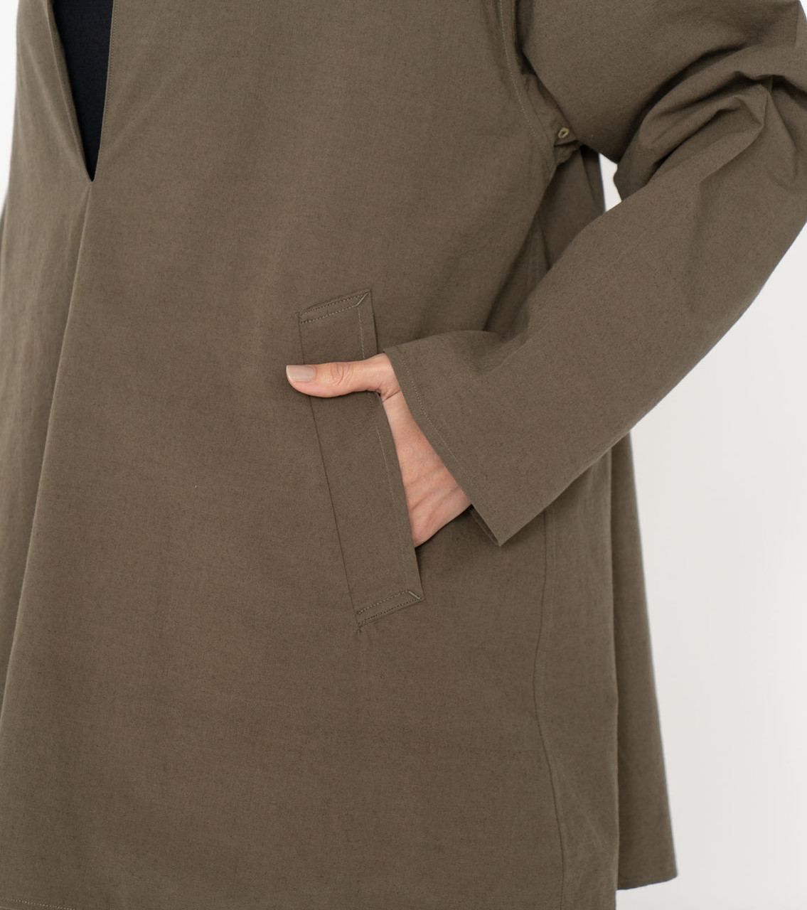 nanamica SHIRT Cotton Wool Pullover Shirt Online Shop to Worldwide