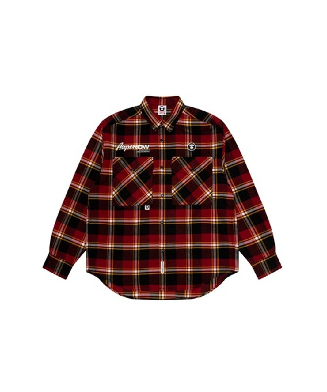 AAPE NOW CHECK LONG SLEEVE SHIRTS AAPSTM8460XXL