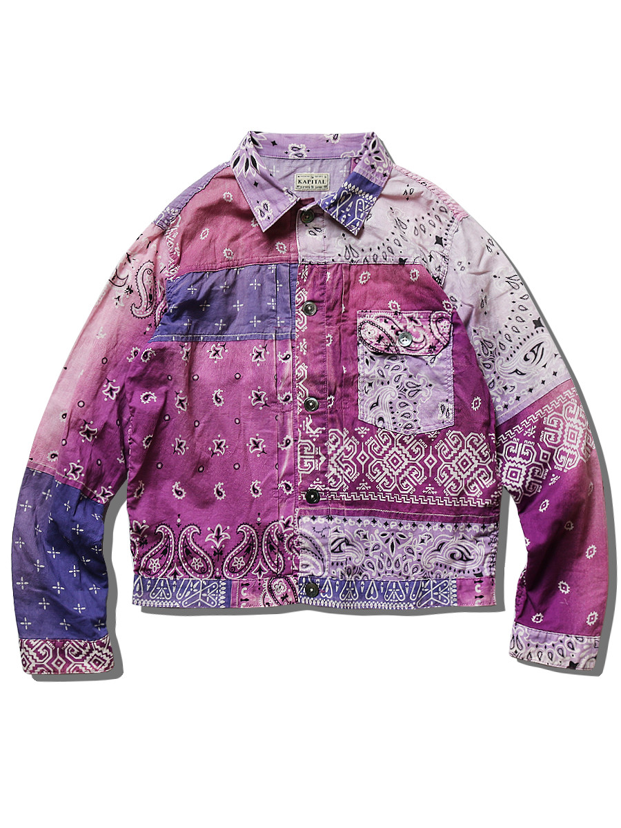 KAPITAL Jacket/Vest Gauze Bandana Patchwork pt 1St JKT