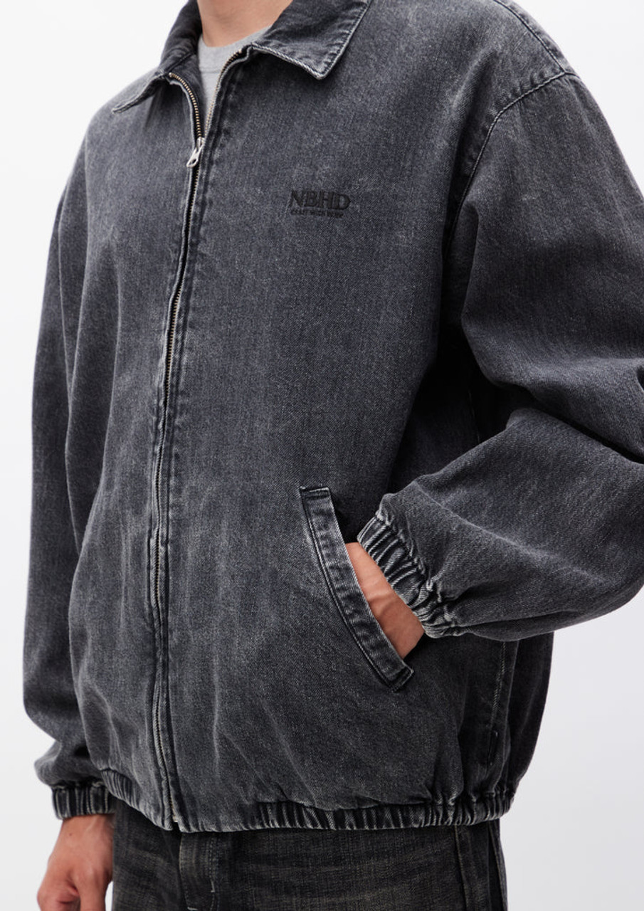 DENIM ZIP WORK JACKET 232xbnh-jkm02