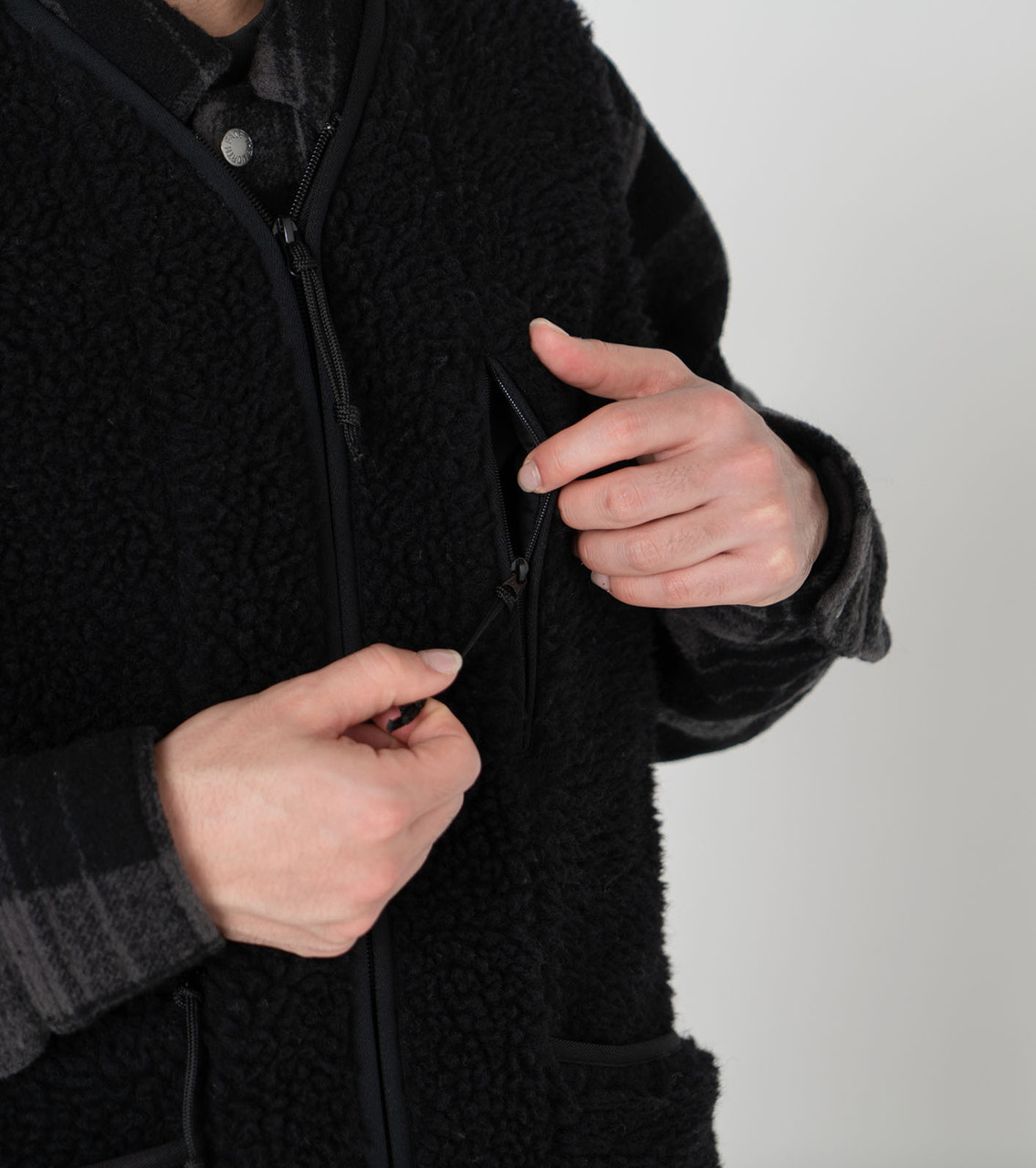 新品　BRIEFING WOOL BOA BLOUSON ブラックL Wool Boa Zip Up Blouson Black | HAVEN