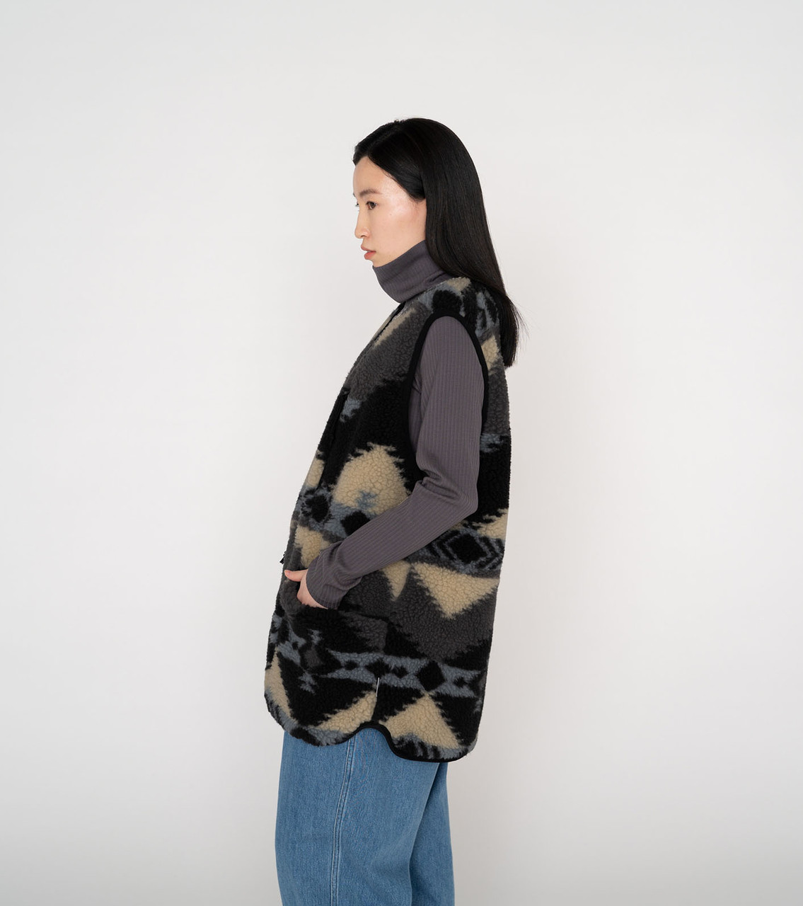 THE NORTH FACE PURPLE LABEL JACKET NP Wool Boa WINDSTOPPER