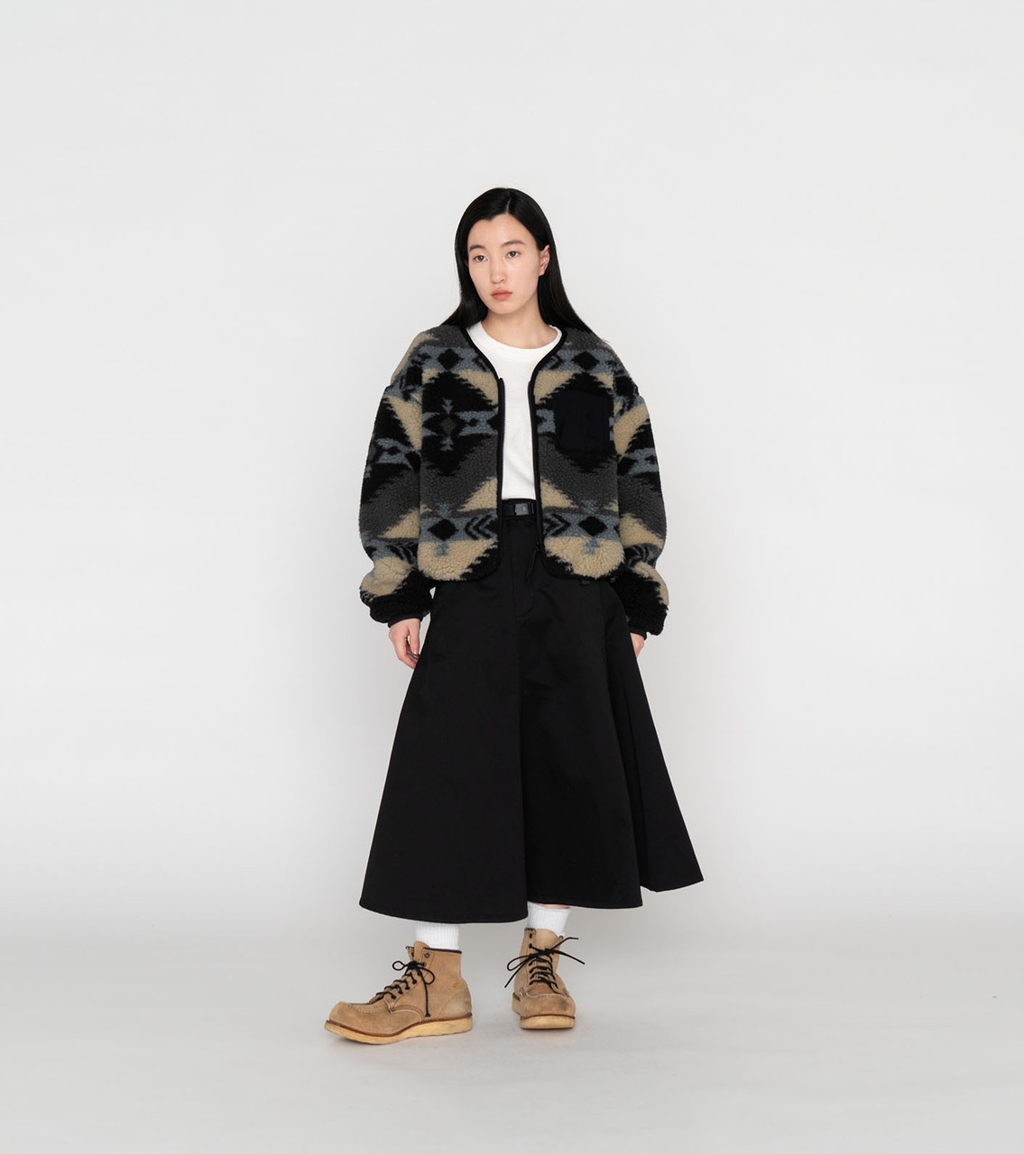 ナイデッカー トリニティ BOAコイラー ブラック (サイズ24.5cm) THE NORTH FACE PURPLE LABEL JACKET NP Wool Boa WINDSTOPPER Field