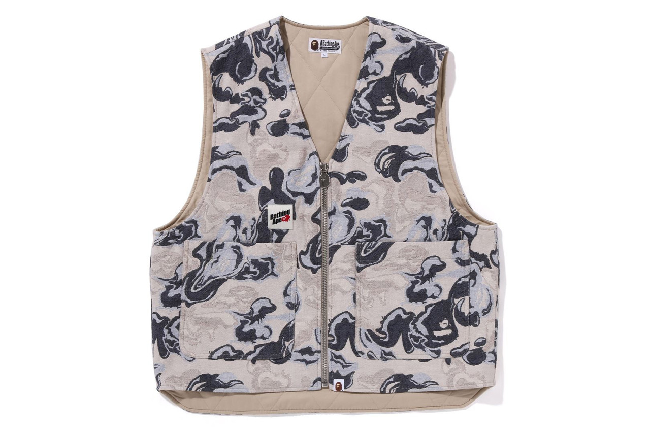 JACKET BAPE ART CAMO GOBELIN WORK VEST