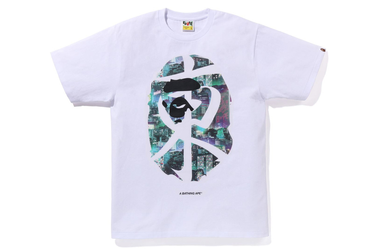 BAPE T-SHIRT NEON TOKYO TEE