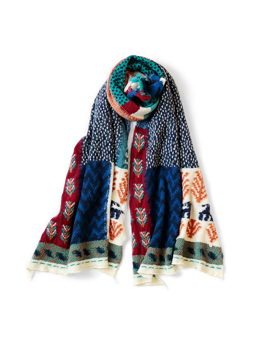 KAPITAL Scarves Full-length Wool Muragabe Muffler