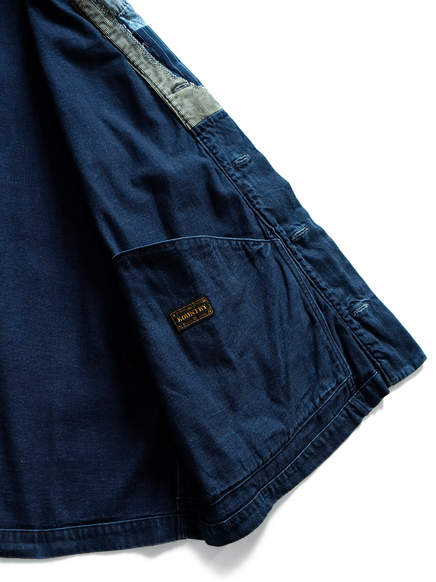 KAPITAL Shirt (Long Sleeve) 8OzIDG Denim Tiger Juban Shirt (NORAGI