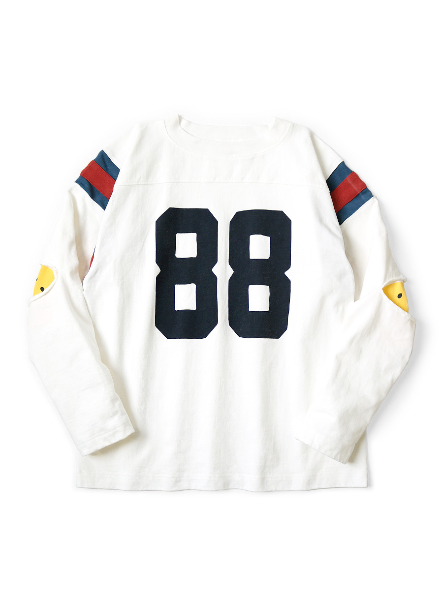 KAPITAL T-Shirt 16/-Tightening Jersey Elbow Lip Football Long T (88Pt)