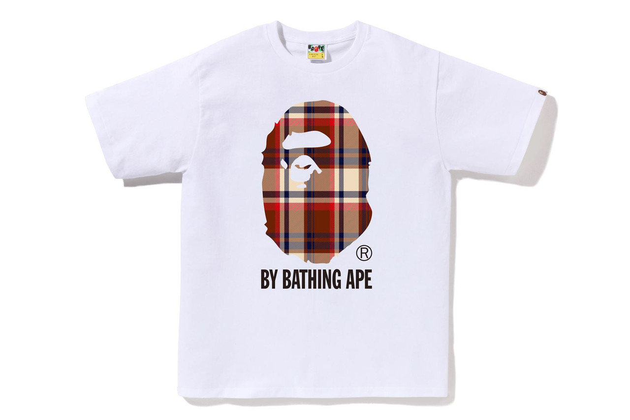 T-SHIRT BAPE CHECK BY BATHING APE TEE