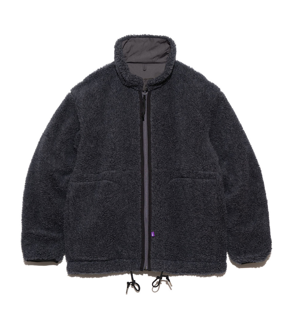 パープルレーベル WoolBoa Field Reversible Jacketカラーグレー