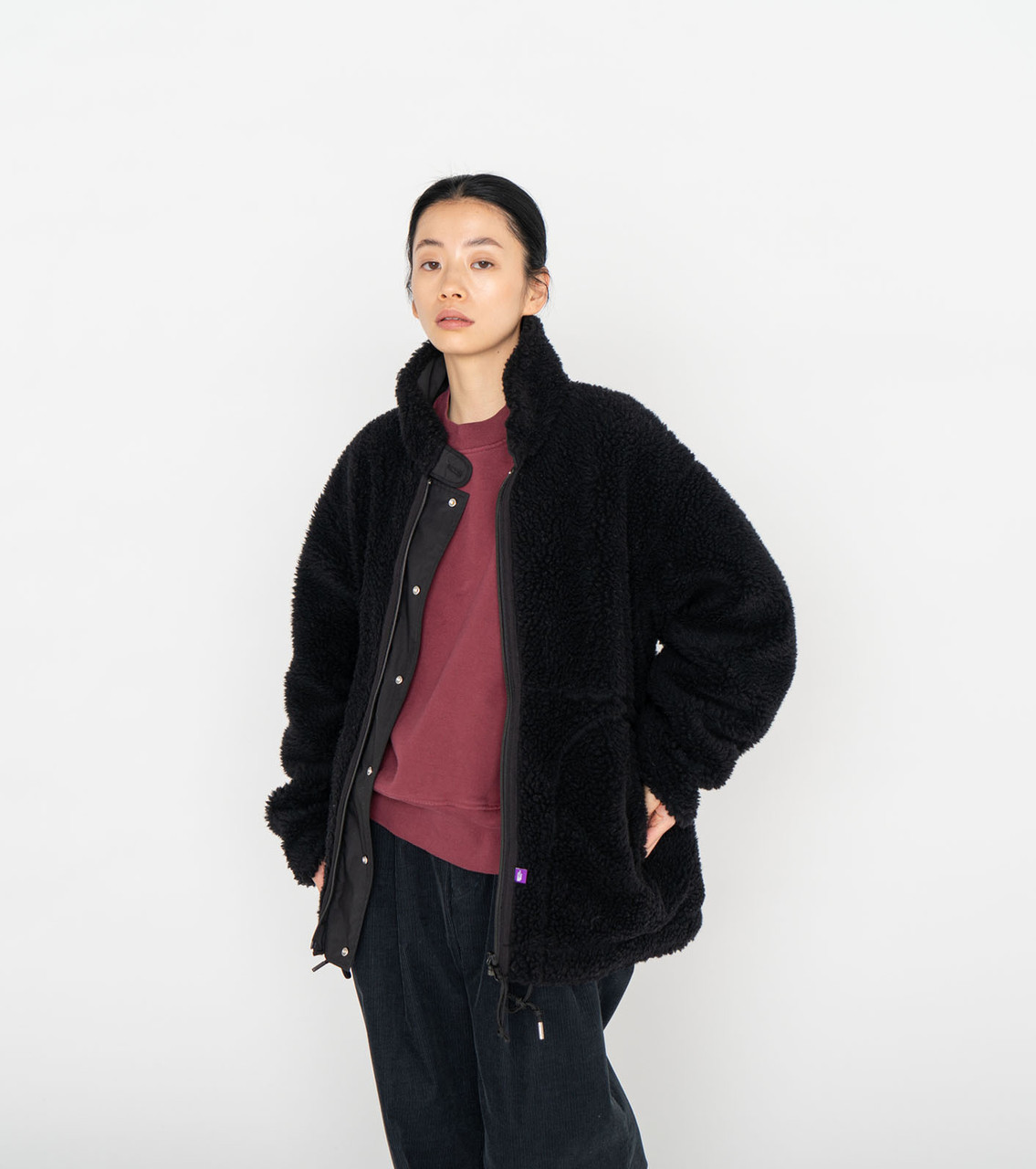 値引きする Jacket NORTH FACE Women Wool Boa - Purple Fleece Boa