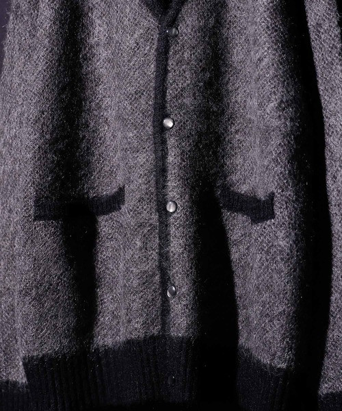stein　KID MOHAIR CARDIGAN　Dark Purple stein kid mohair cardigan dark purple NUMBER (N)INE Tops PLAIN