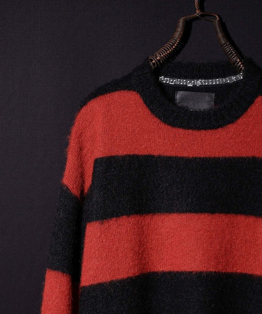 STRIPED MOHAIR KNIT PULLOVER F23NK004