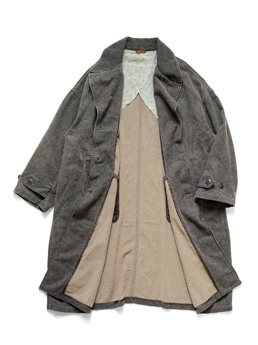 KAPITAL Jacket Twill Aged Wool Cavalier Coat