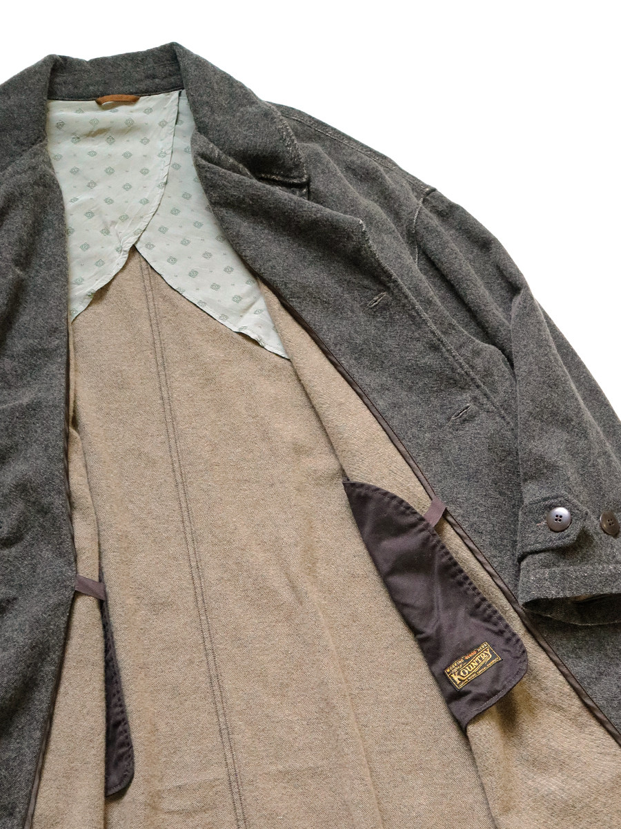 KAPITAL Jacket Twill Aged Wool Cavalier Coat