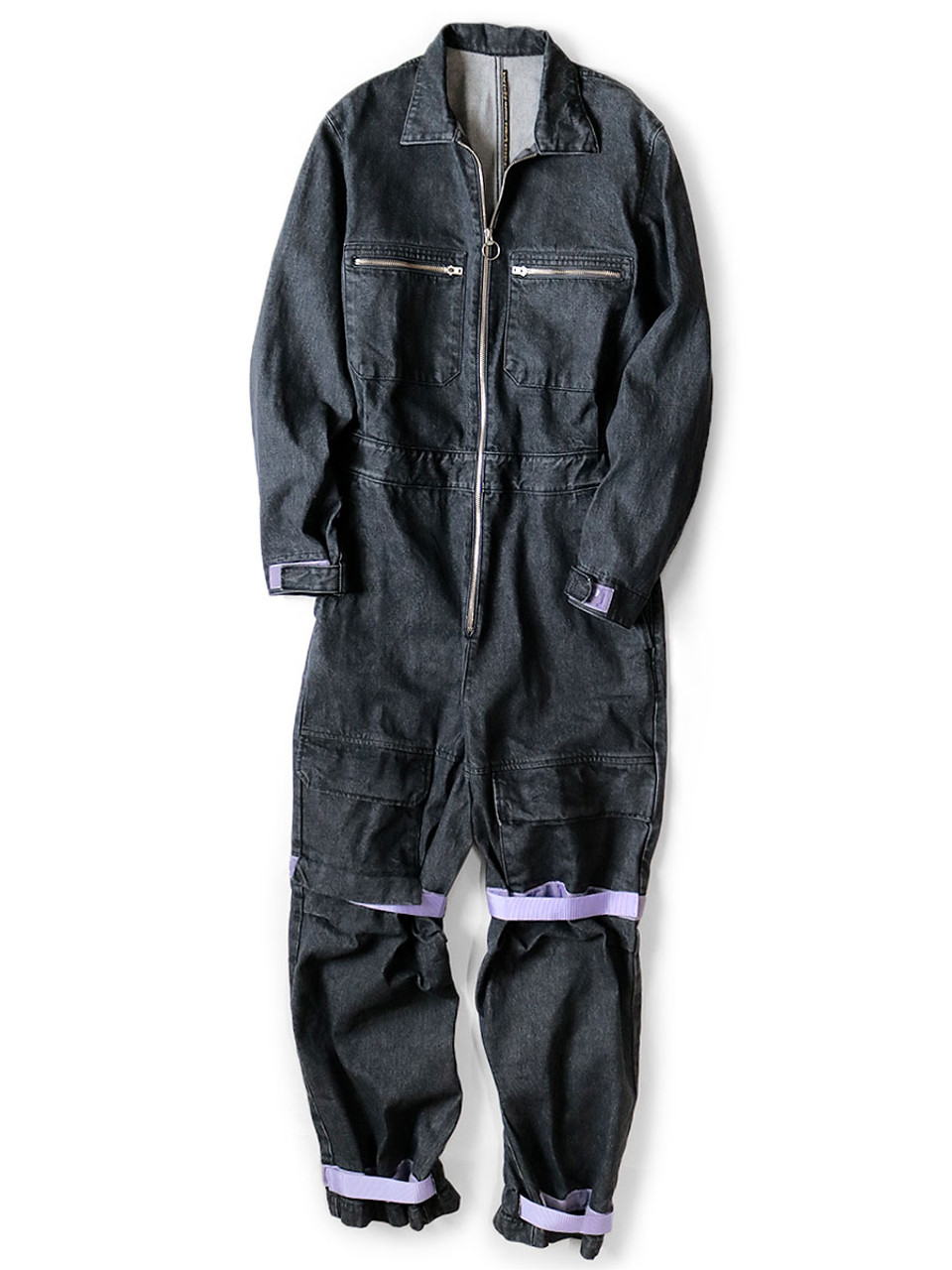 KAPITAL Pants 14Oz Black x Kinari Denim Nouvelle Shuttle Jumpsuit