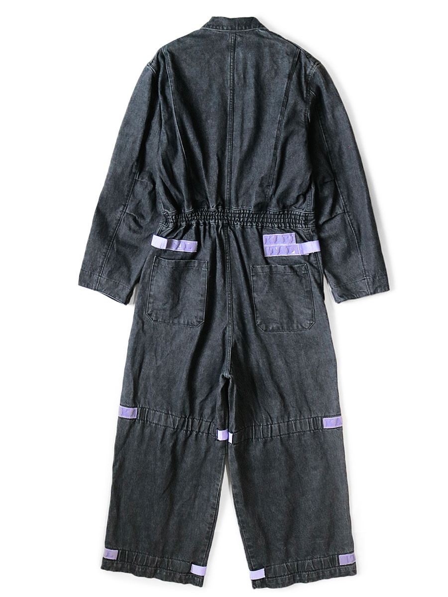 KAPITAL Pants 14Oz Black x Kinari Denim Nouvelle Shuttle Jumpsuit