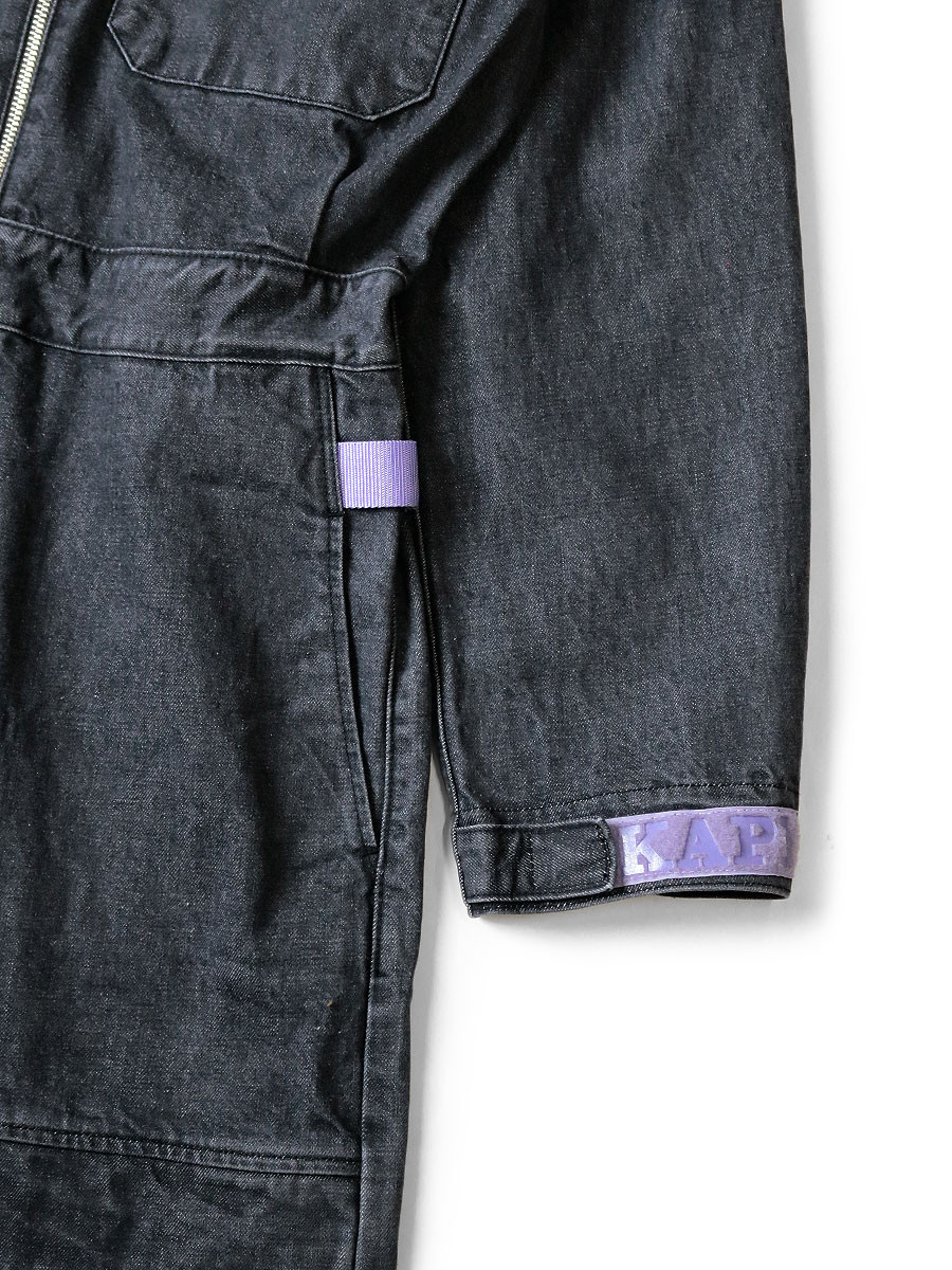KAPITAL Pants 14Oz Black x Kinari Denim Nouvelle Shuttle Jumpsuit