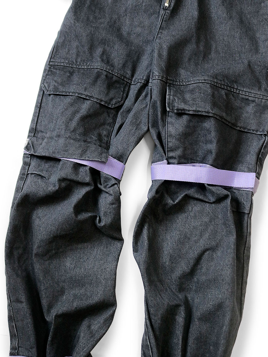 KAPITAL Pants 14Oz Black x Kinari Denim Nouvelle Shuttle Jumpsuit