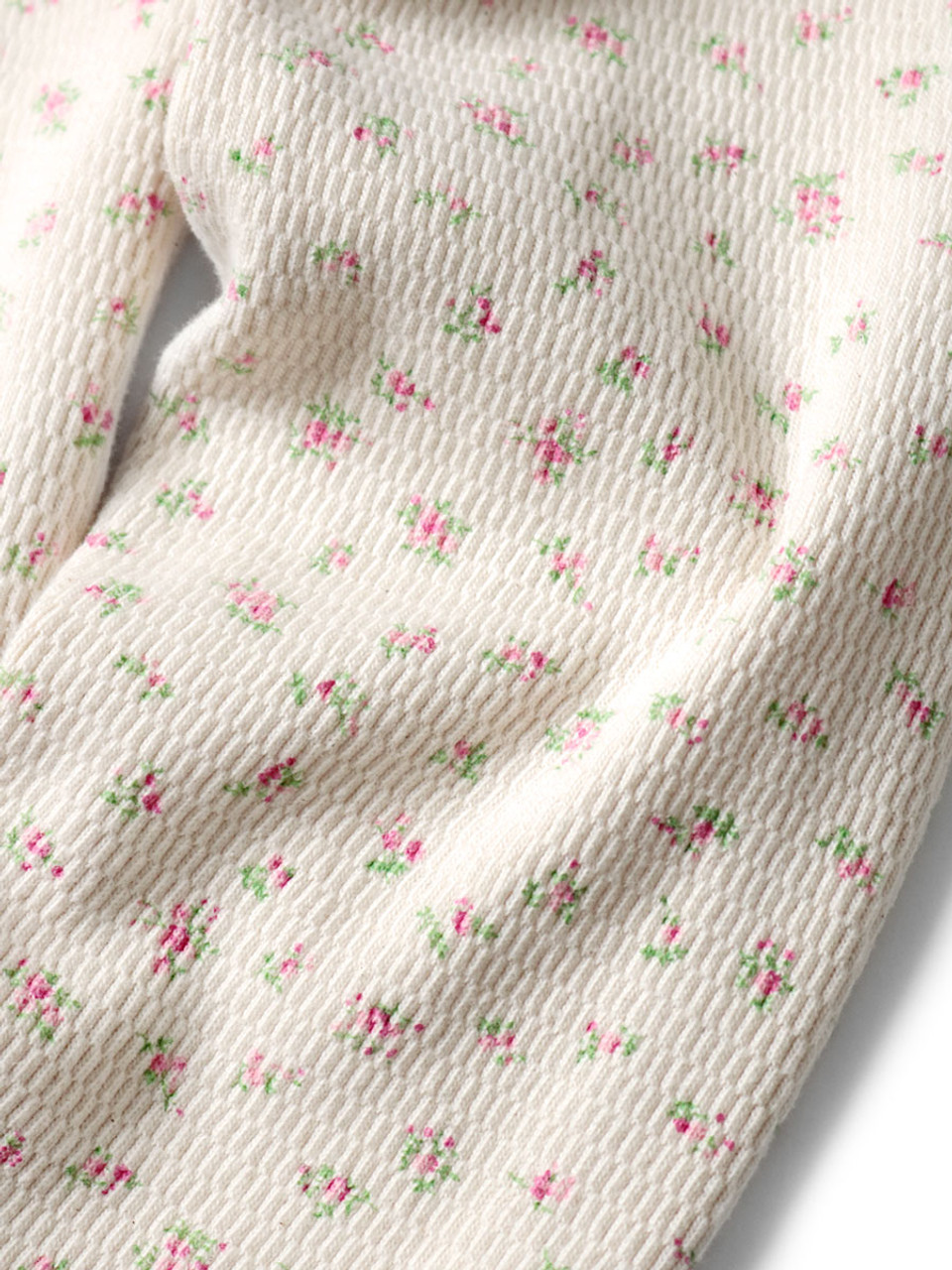 kapital キャピタル　サーマル　フラワー　花柄　ワッフル KAPITAL - Floral-Print Waffle-Knit Cotton Half-Zip Sweater