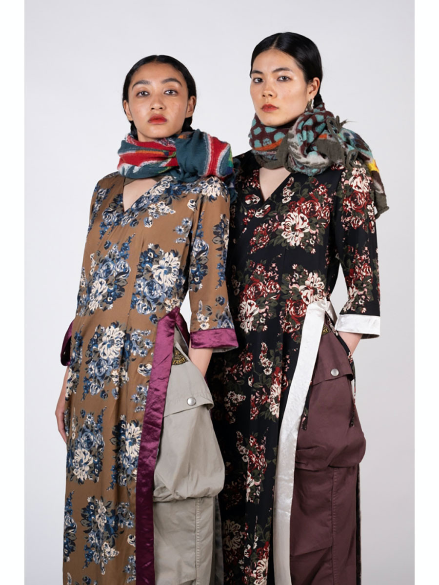 KAPITAL Scarves Full-length Wool Dragon Dance HAPPY Muffler