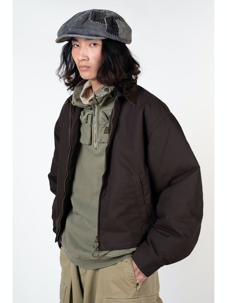 KAPITAL Jacket Cotton Oil Coating Drizzler JKT