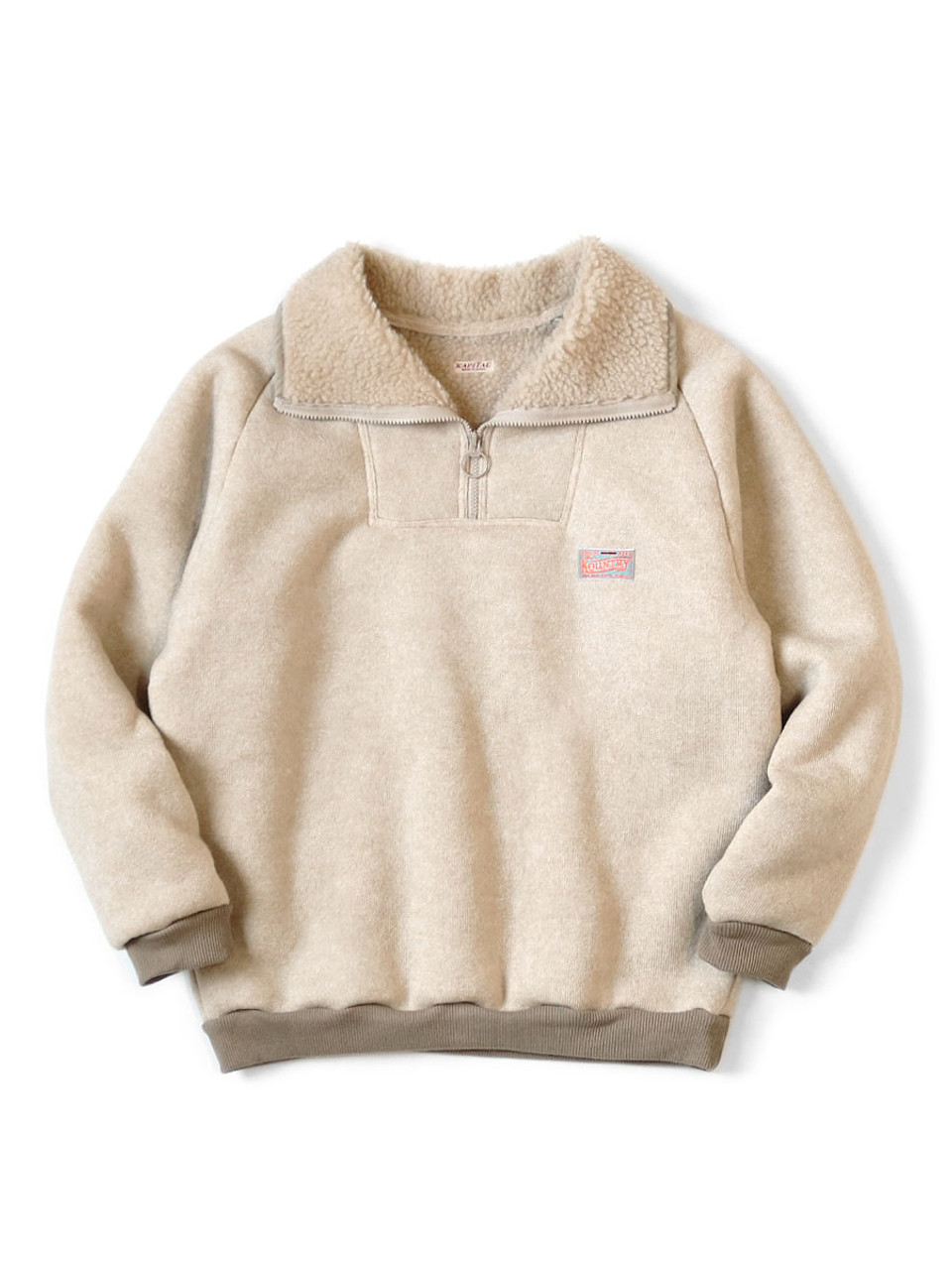 KAPITAL Sweat Shirt Boa Fleece ZIP Alpine Pullover