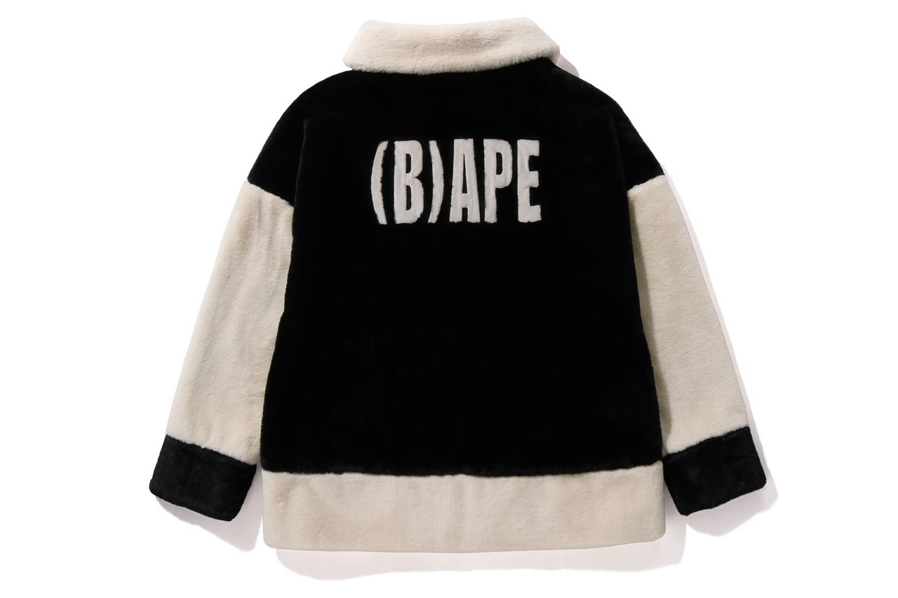 s*a様 BAPE フェイクファースタジャン BAPE JACKET (B)APE FAUX FUR JACKET