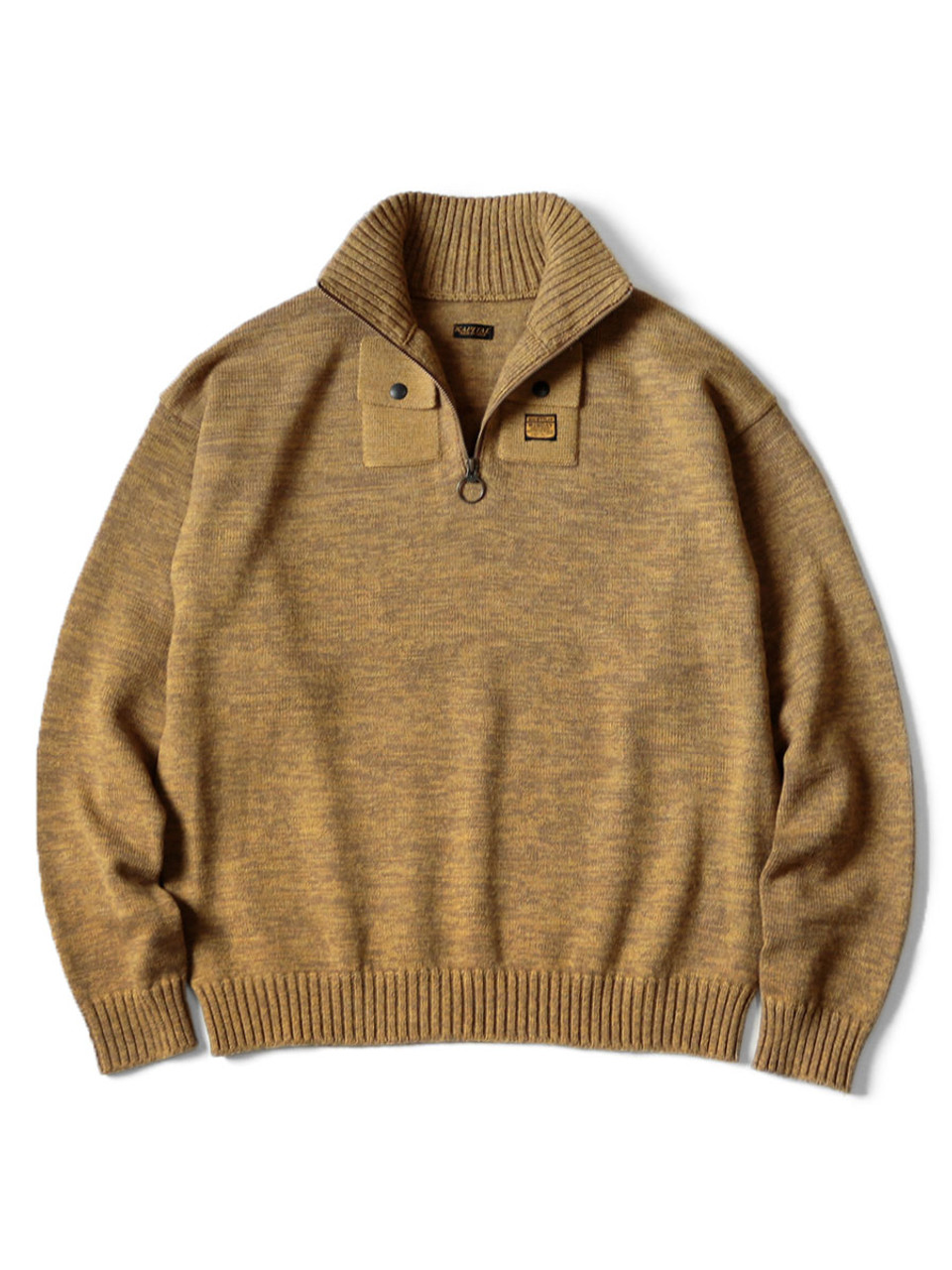 RT No. 4100 HALF ZIP-UP COLORADO TURTLENECK SWEATER – REALTAKAI