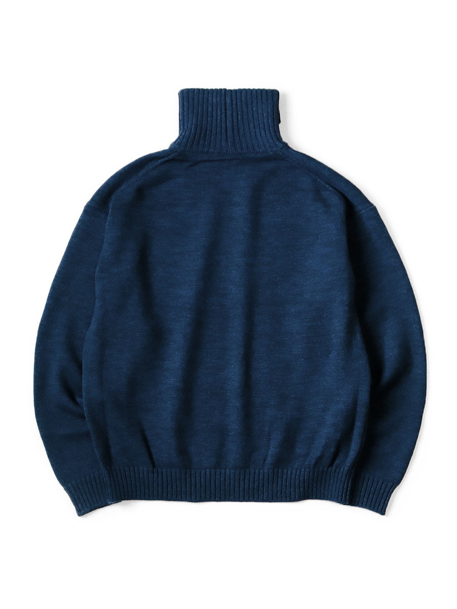 KAPITAL Knit Sweater 8G Cotton Wool Nickel 3 High Neck Sweater