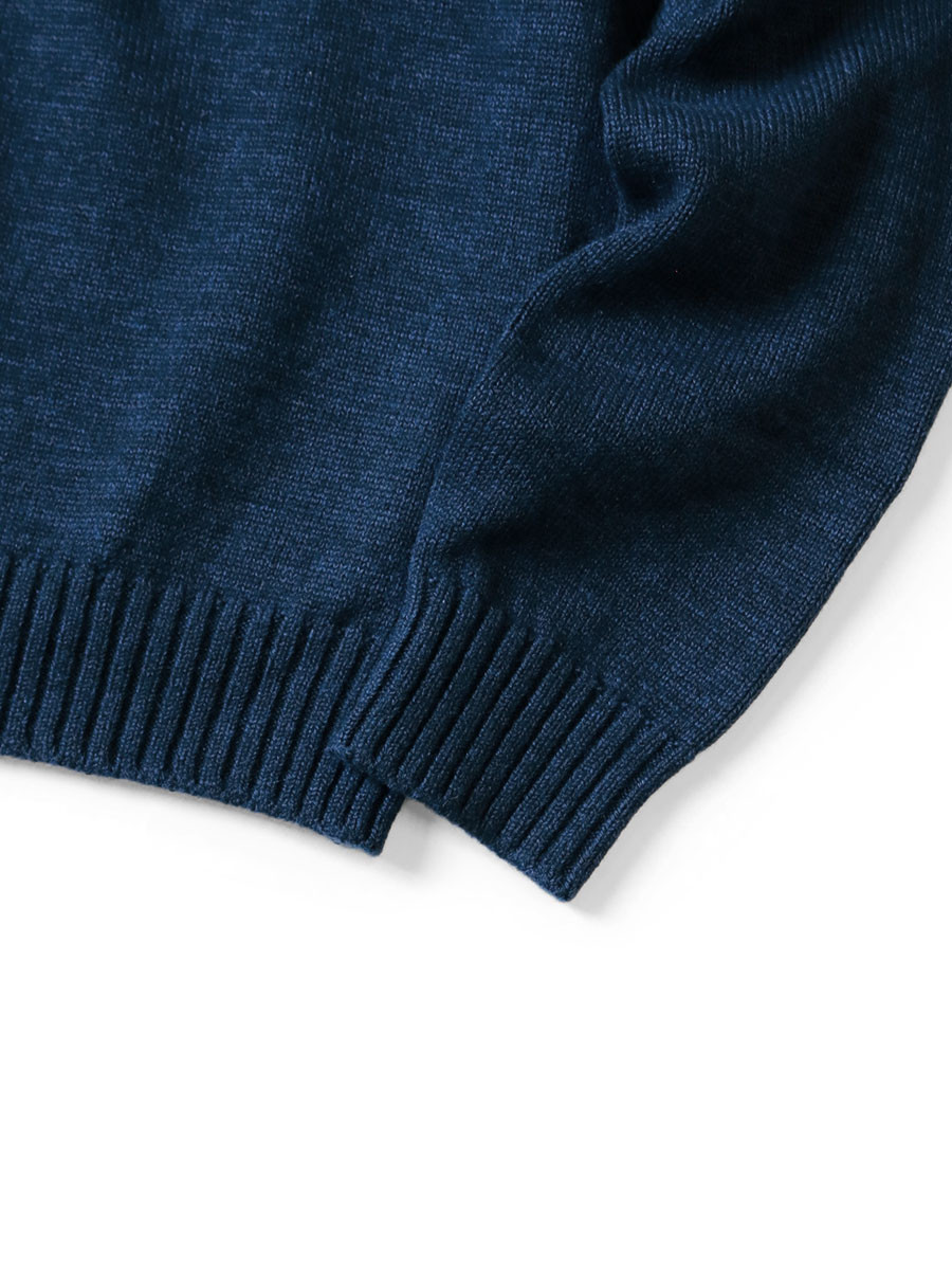 KAPITAL Knit Sweater 8G Cotton Wool Nickel 3 High Neck Sweater