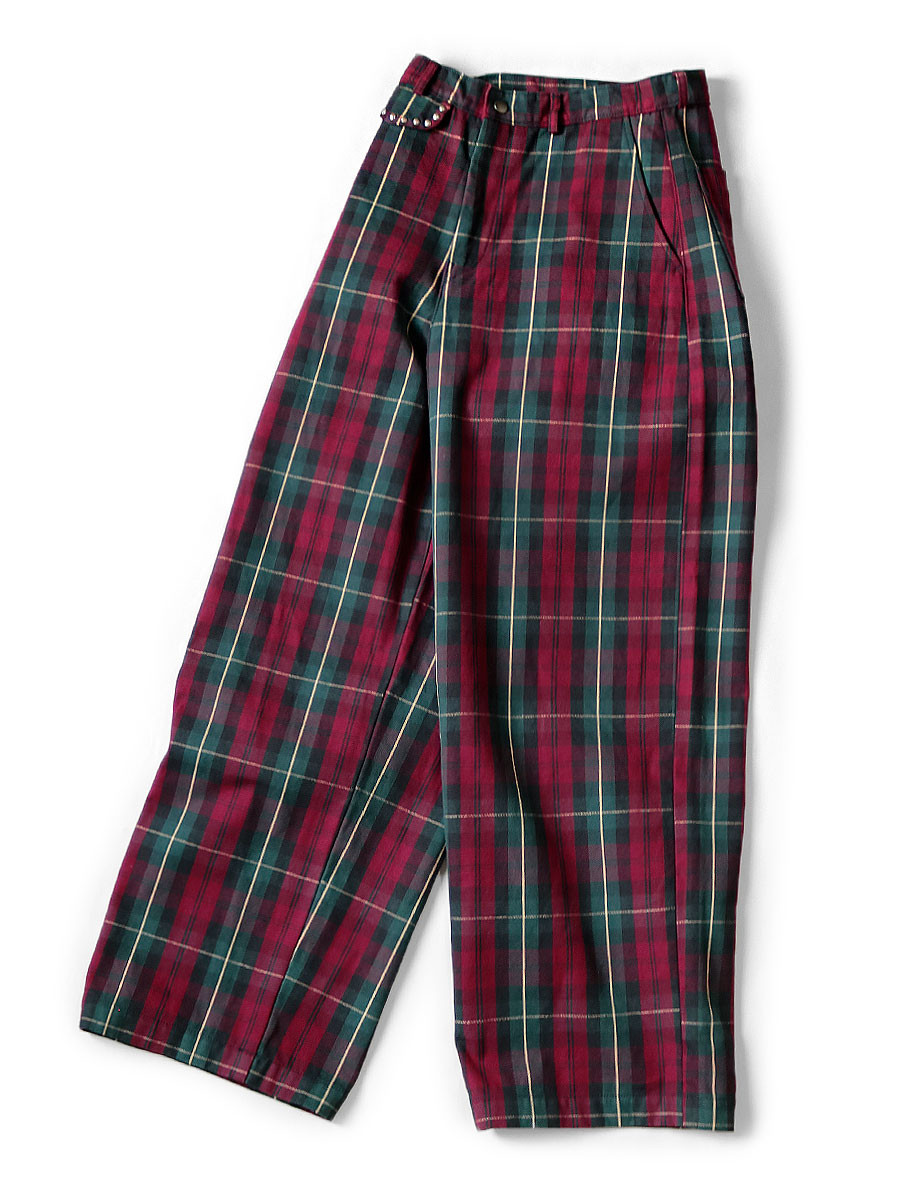 KAPITAL Pants 11Oz Tartan Check Boogie Day Baggy Pants