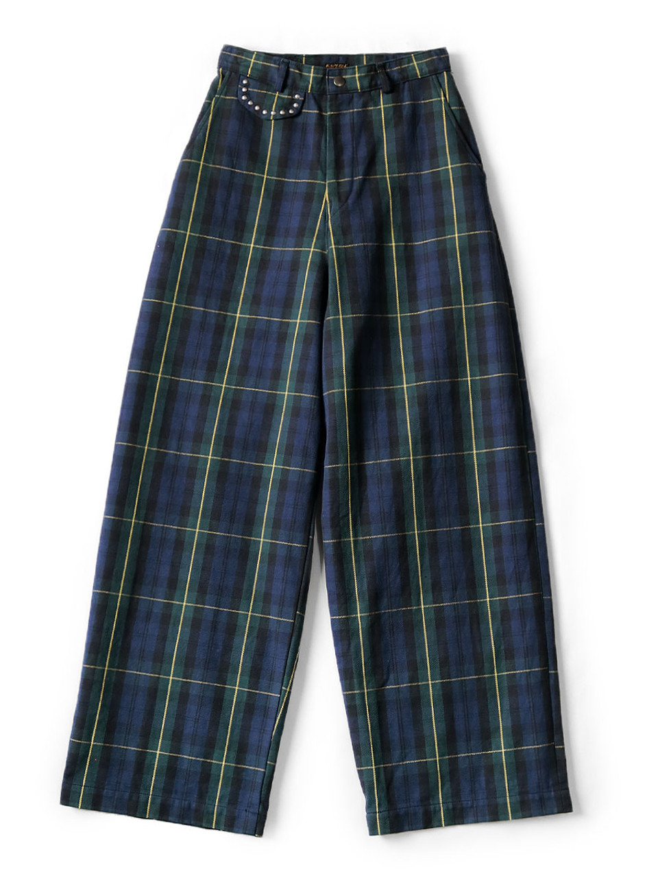 11Oz Tartan Check Boogie Day Baggy Pants K2309LP065