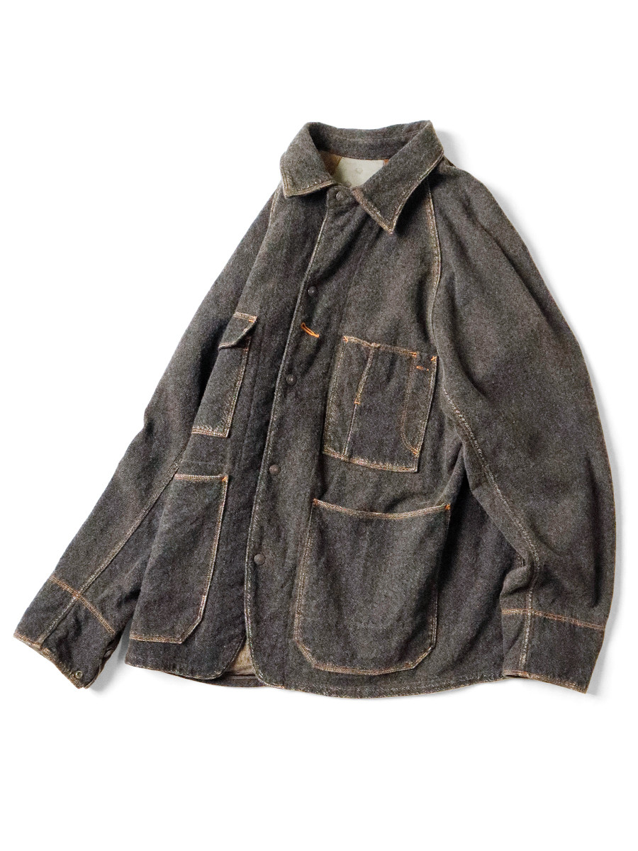 KAPITAL Jacket Twill Aging Wool CACTUS Coverall