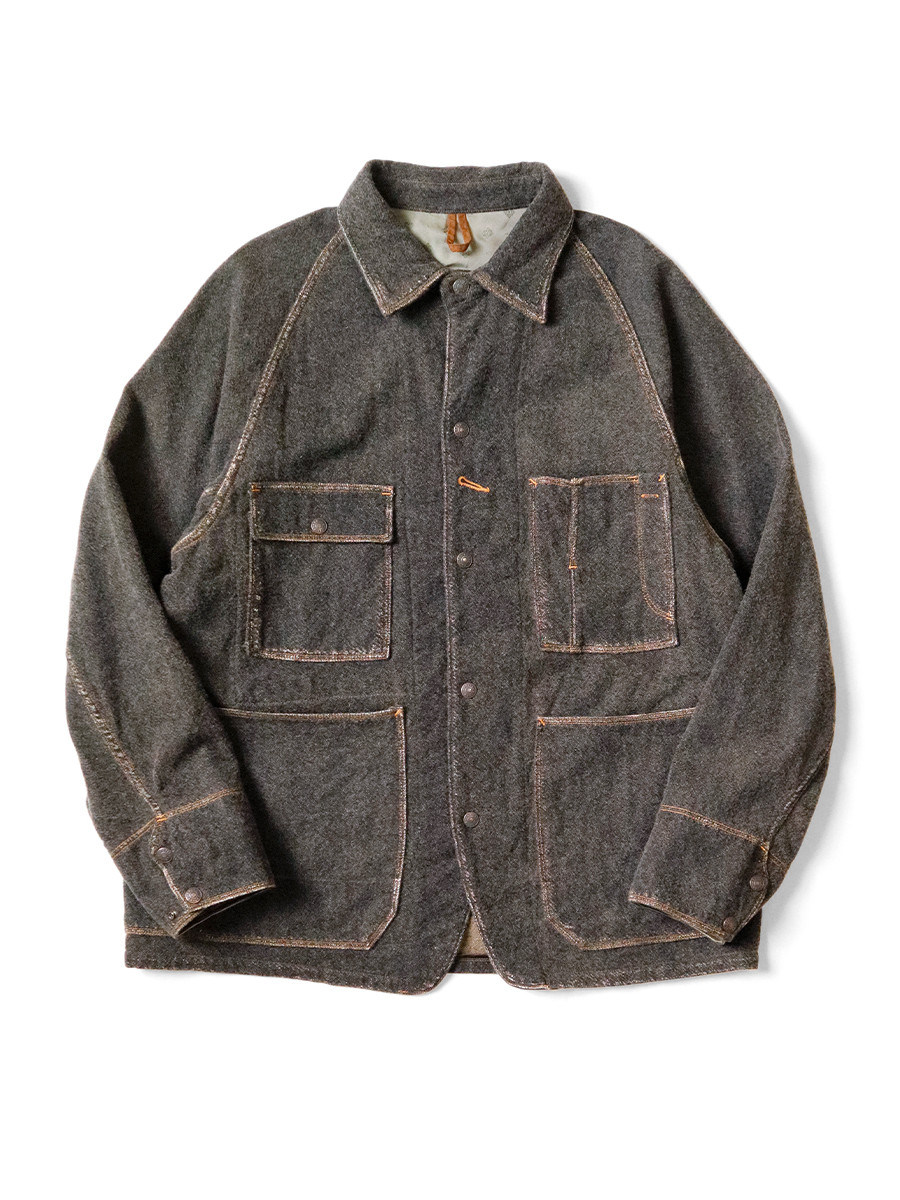 KAPITAL Jacket Twill Aging Wool CACTUS Coverall