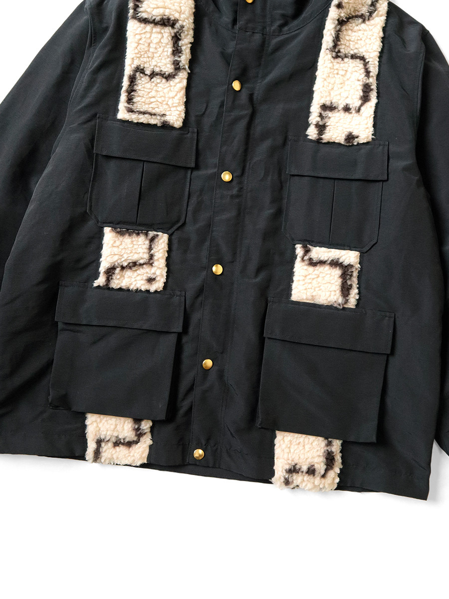 KAPITAL Jacket 60/40 Cross Berber Bamboo Manpa