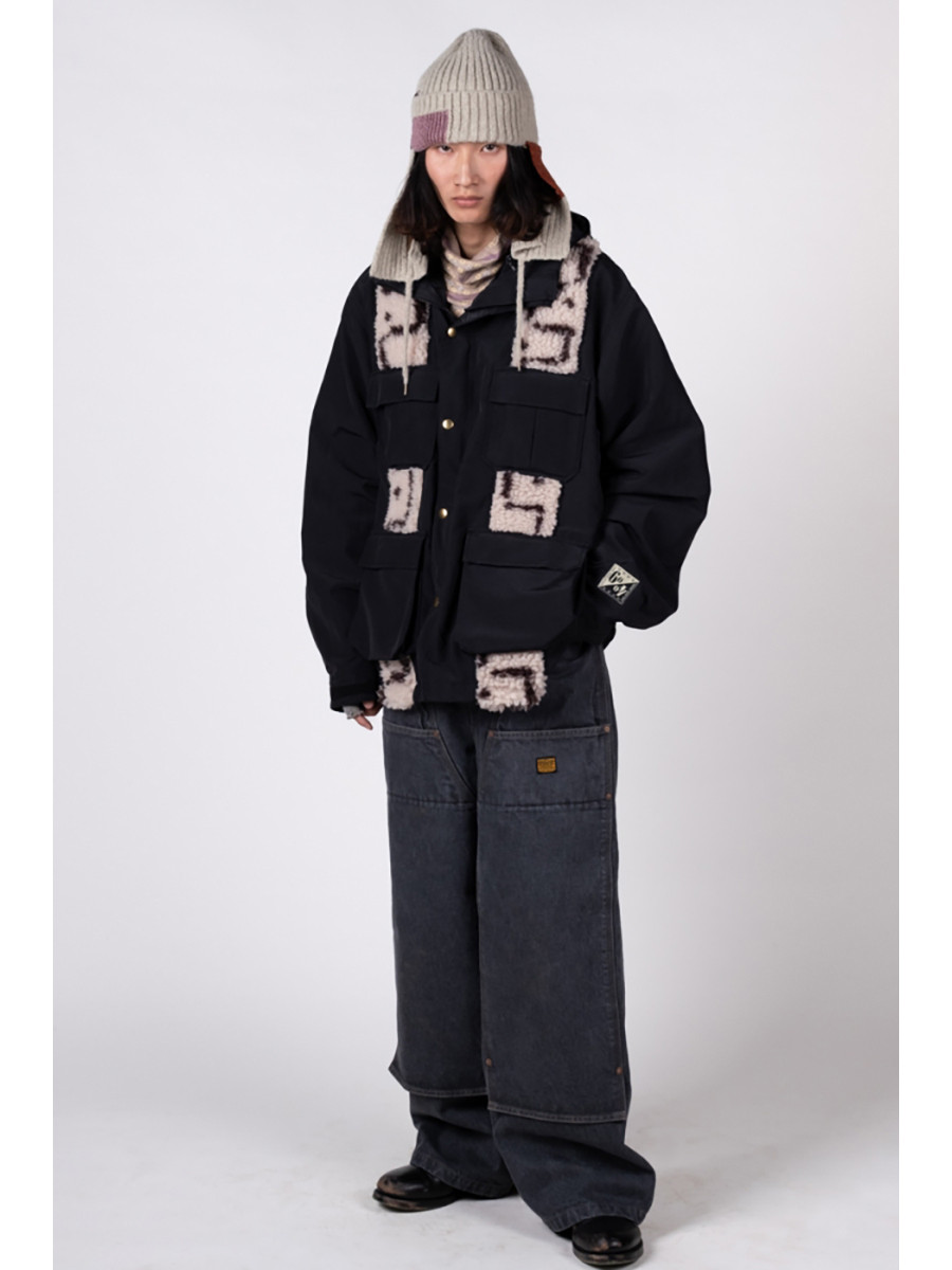 KAPITAL Jacket 60/40 Cross Berber Bamboo Manpa