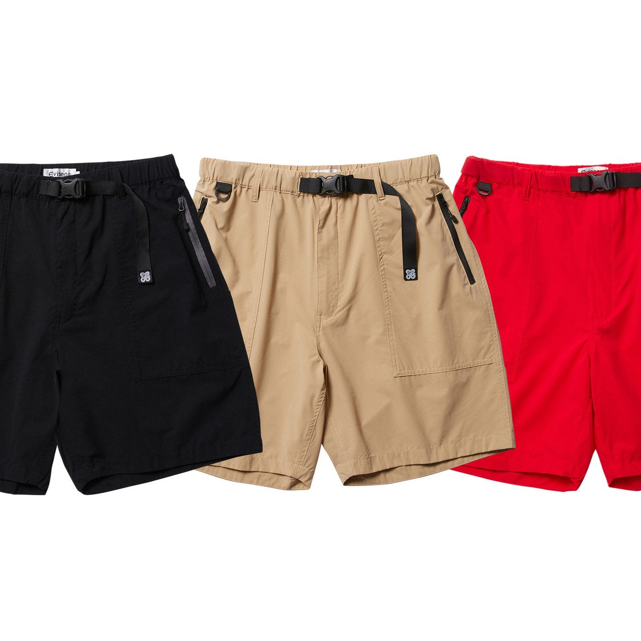 Evisen Skateboards BOTTOMS RIVER JUMP PAINTER SHORTS - BEIGE