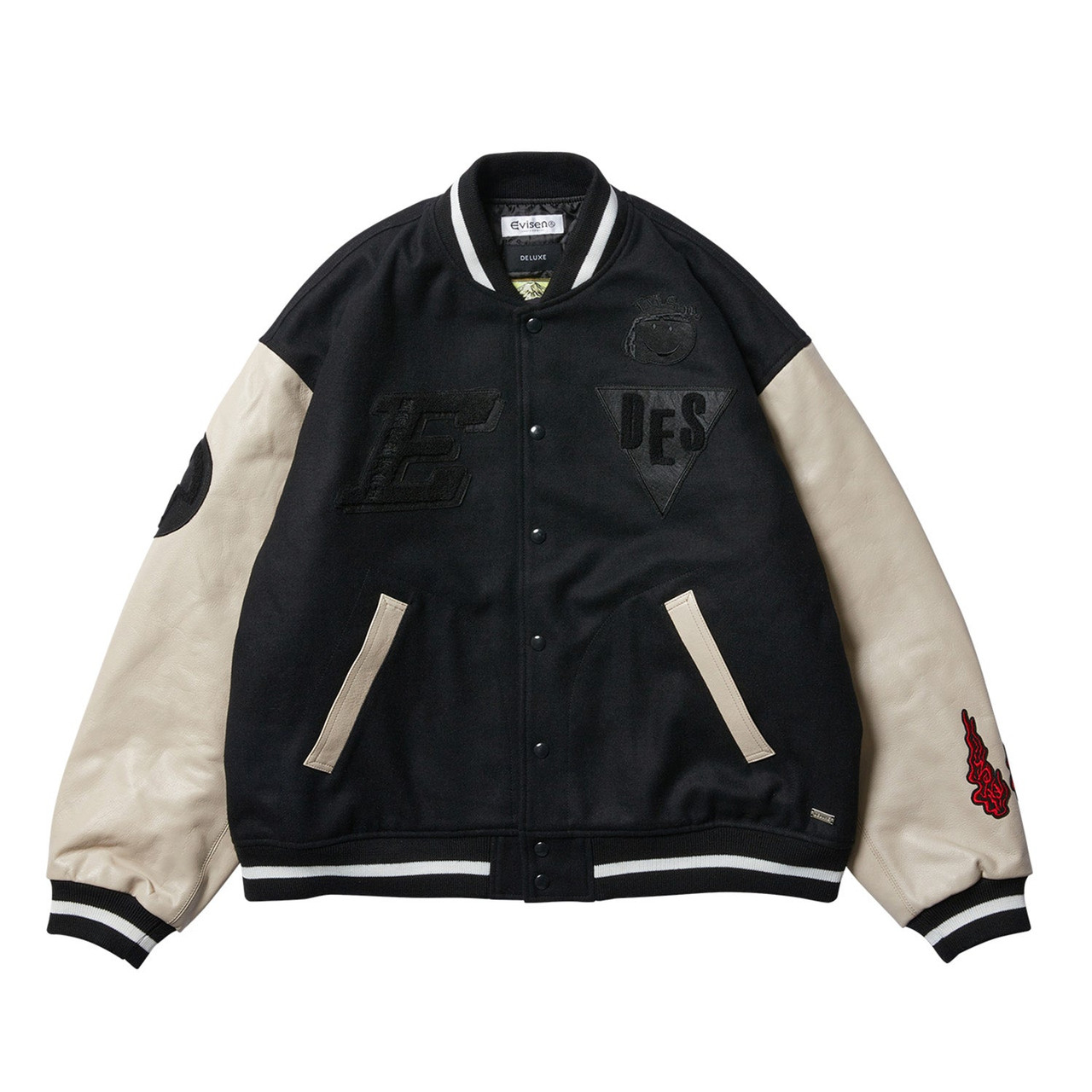 Evisen Skateboards JACKET EVISEN / DELUXE VARSITY BOYS JACKET - WHITE