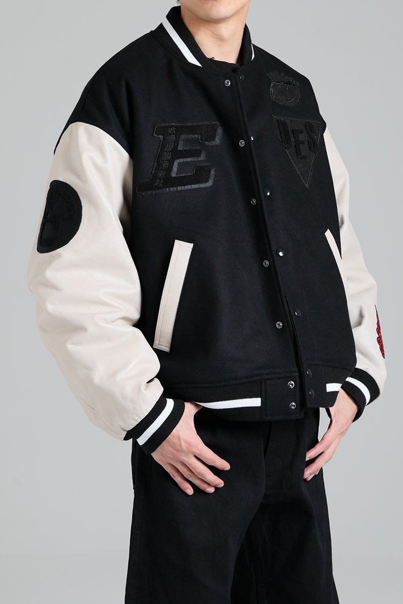 Evisen Skateboards JACKET EVISEN / DELUXE VARSITY BOYS JACKET - WHITE