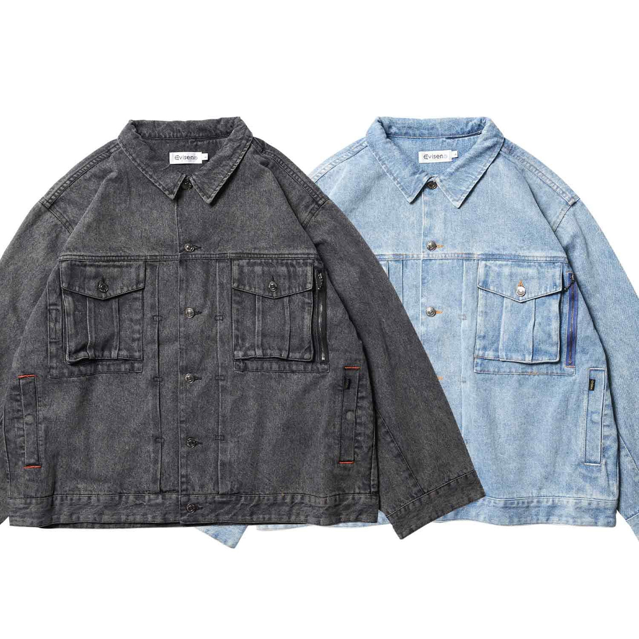 Evisen Skateboards JACKET DENIM JACKET - BLUE