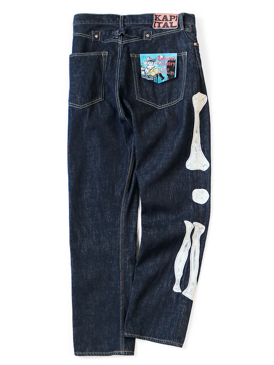 KAPITAL Pants 12.5Oz Denim Mexican Tuxedo 5P OKAGILLY