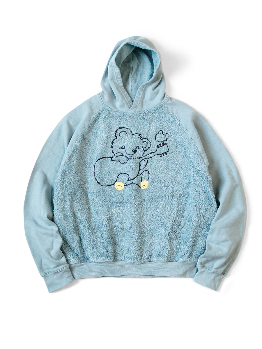 KAPITAL Sweat Shirt 30/-Fleece x Fur Grizzly Hood Sweatshirt