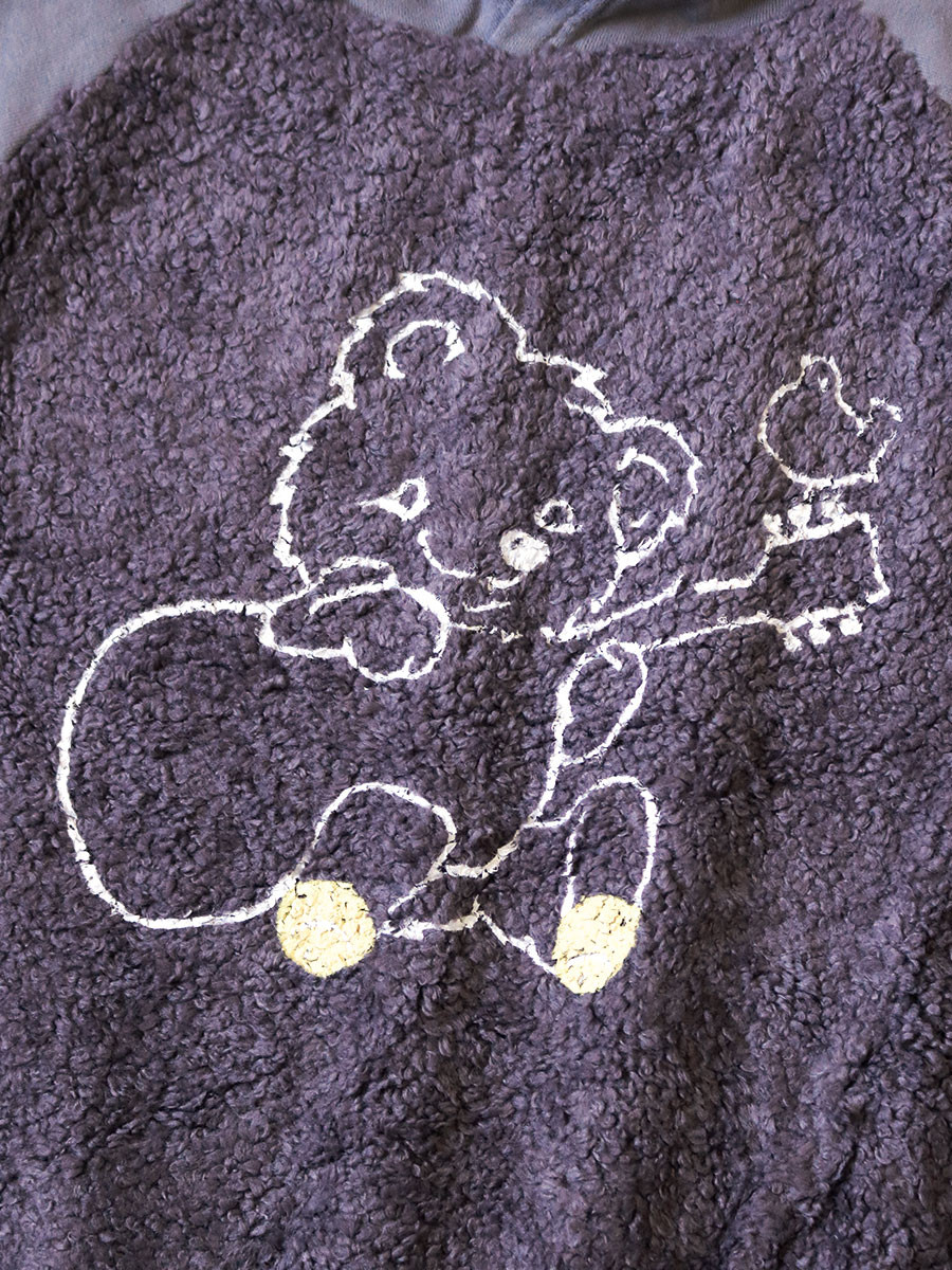 KAPITAL Sweat Shirt 30/-Fleece x Fur Grizzly Hood Sweatshirt