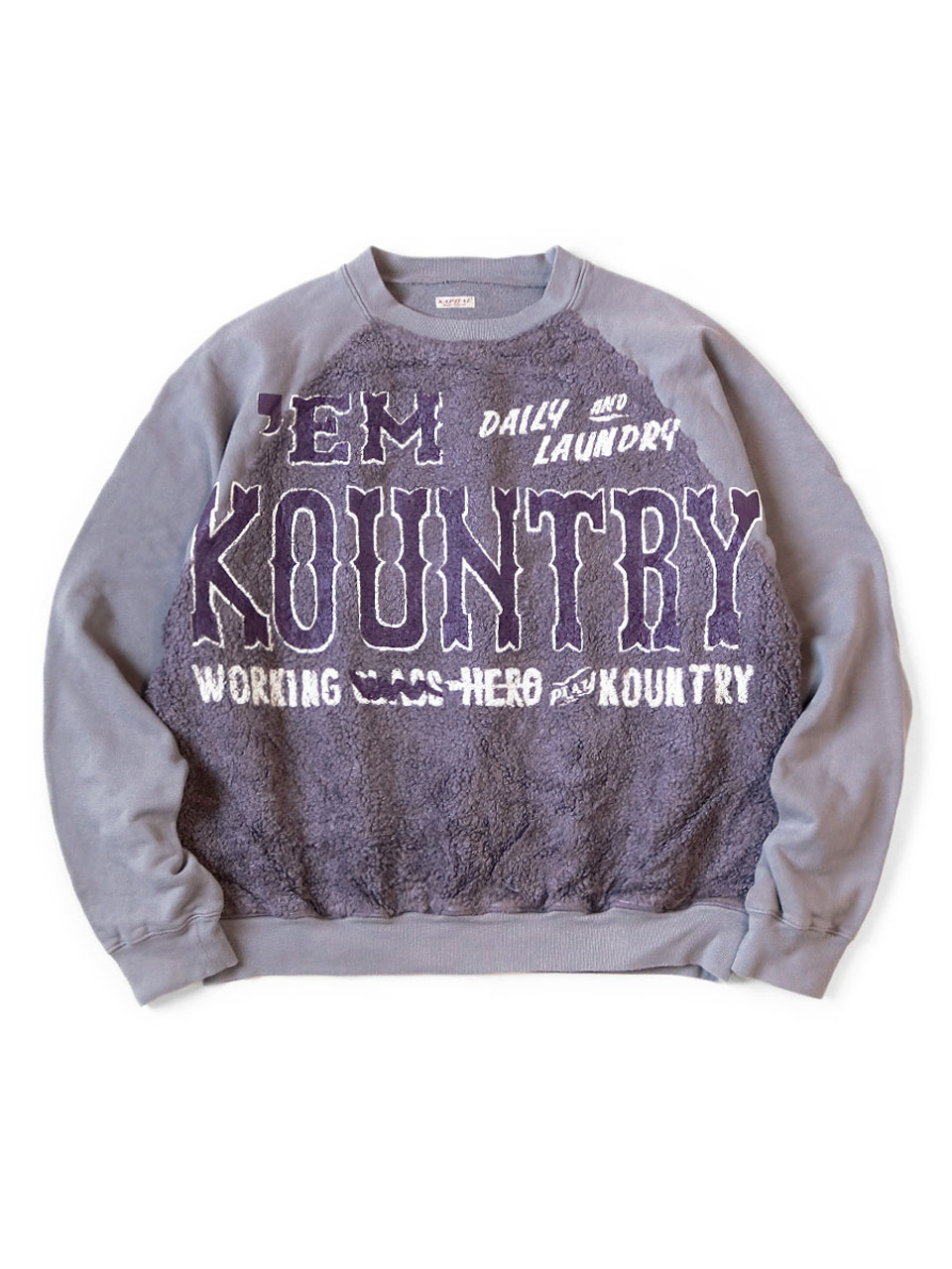 30/-Fleece x Fur Grizzly Sweatshirt (`EM KOUNTRYpt) K2311LC170