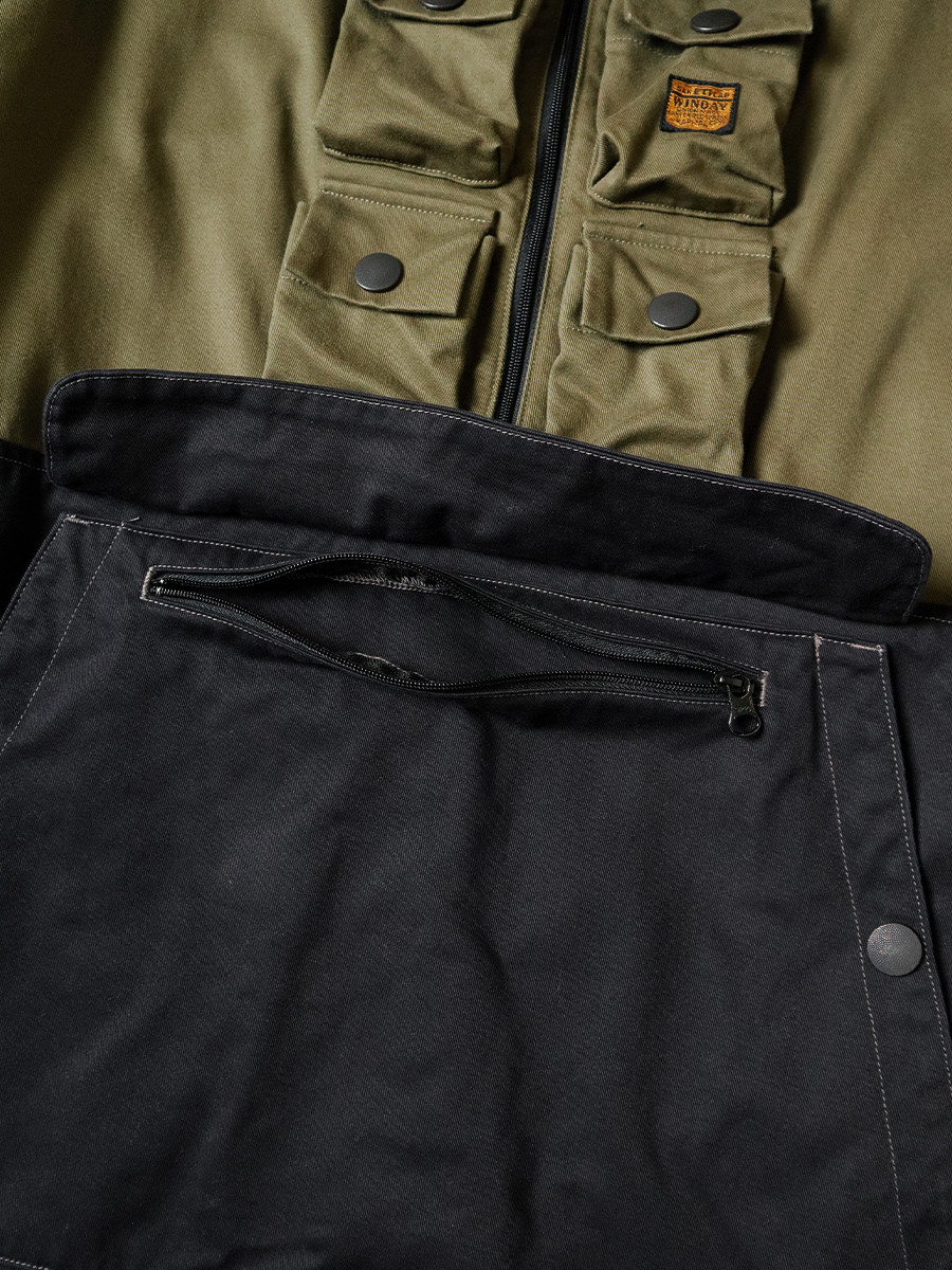 KAPITAL Jacket Chino 2TONE Nickel 6 Anorak