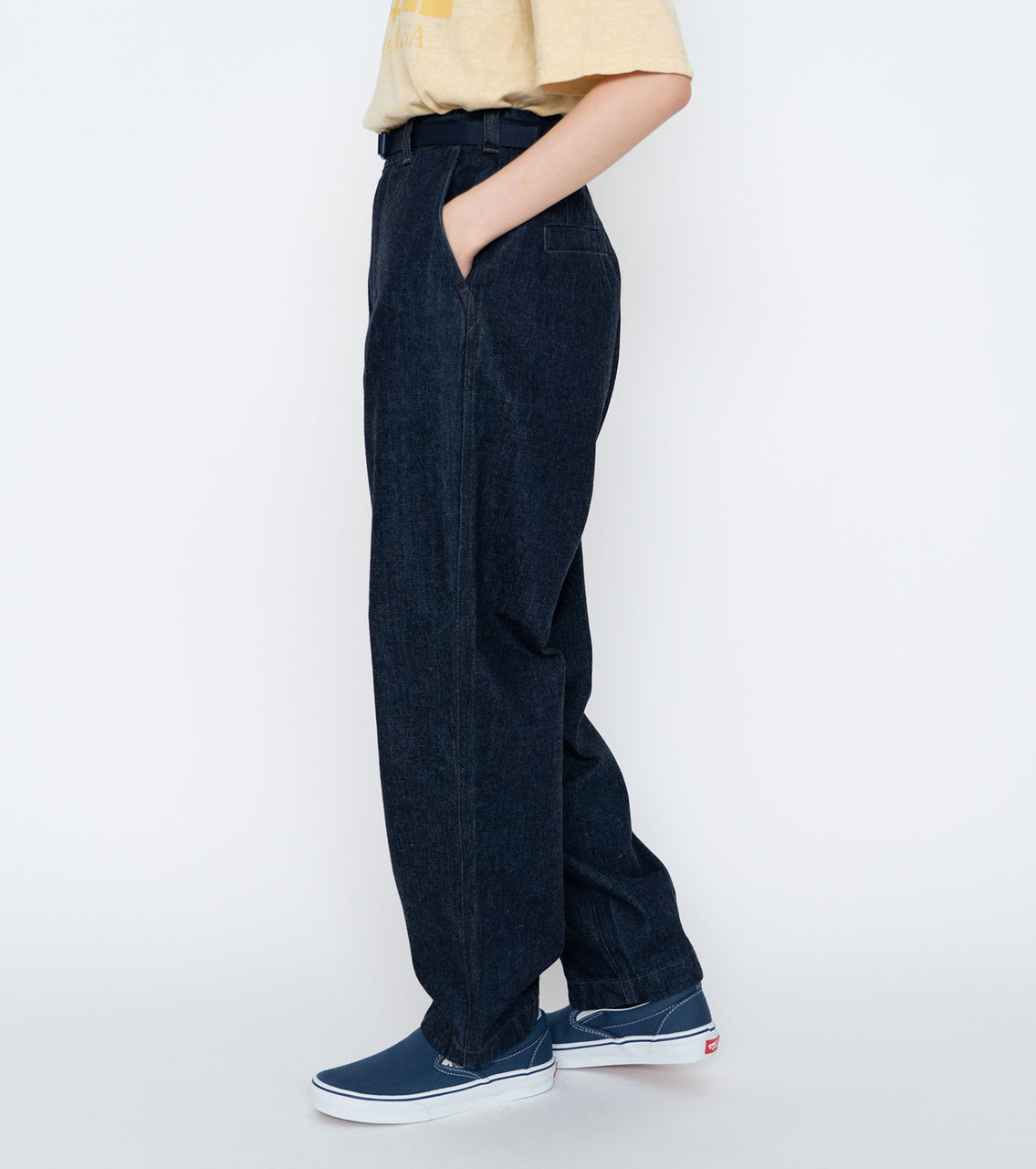 rnfa_g 品 THE NORTH FACE PURPLE LABEL PANTS Denim Wide Tapered Field Pants