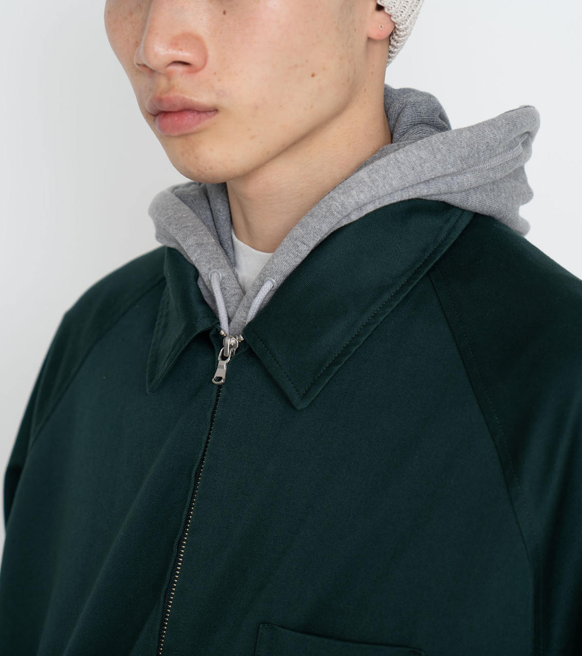 nanamica M オリーブ ジップアップジャケット S24FY021 nanamica Upper Deck Insulation Jacket ナナミカ アッパー