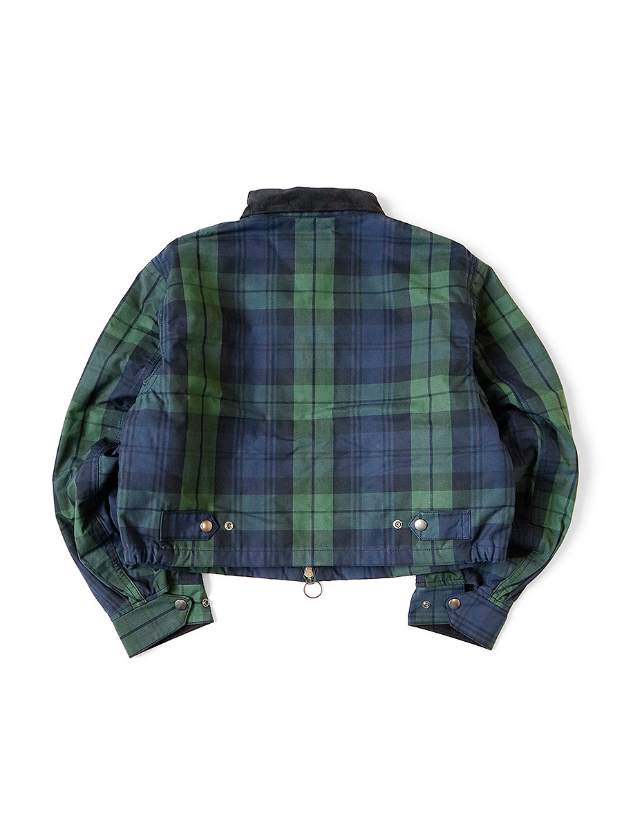 極美品Softmachine Cotton Twill Drizzler JKT KAPITAL Jacket Cotton Black Watch Oil Coating Cropped Drizzler JKT